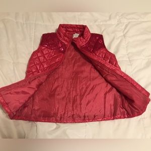 Pink with sparkles insulated vest size 14/16, XL G
